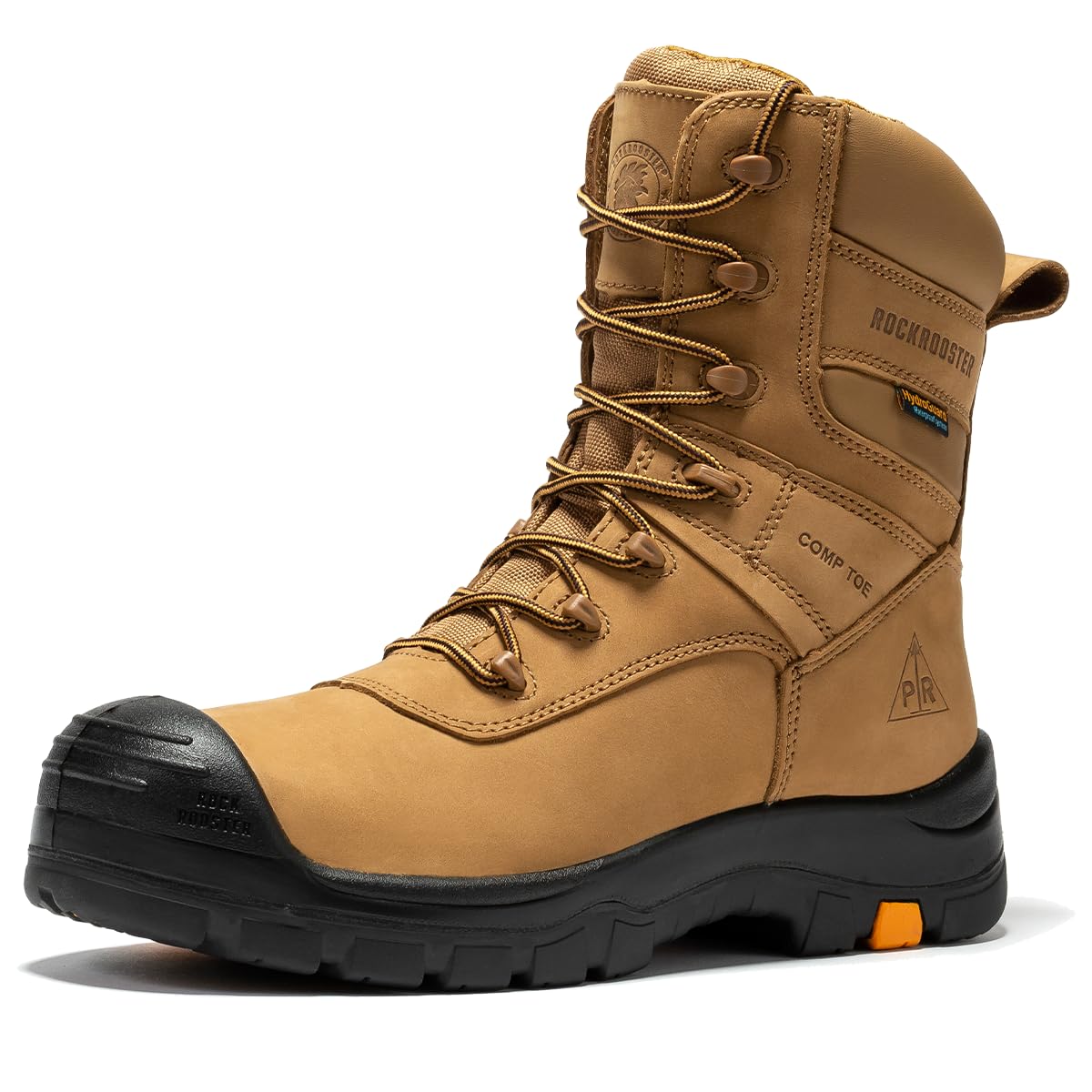 ROCKROOSTER Beaufort CSA Approved 8 Inch Waterproof Work Boots for